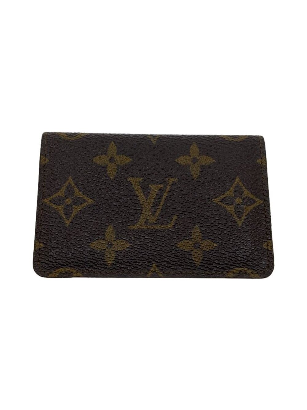 LOUIS VUITTON Organizer de Poche Monogram Canvas Brown Leather Brown